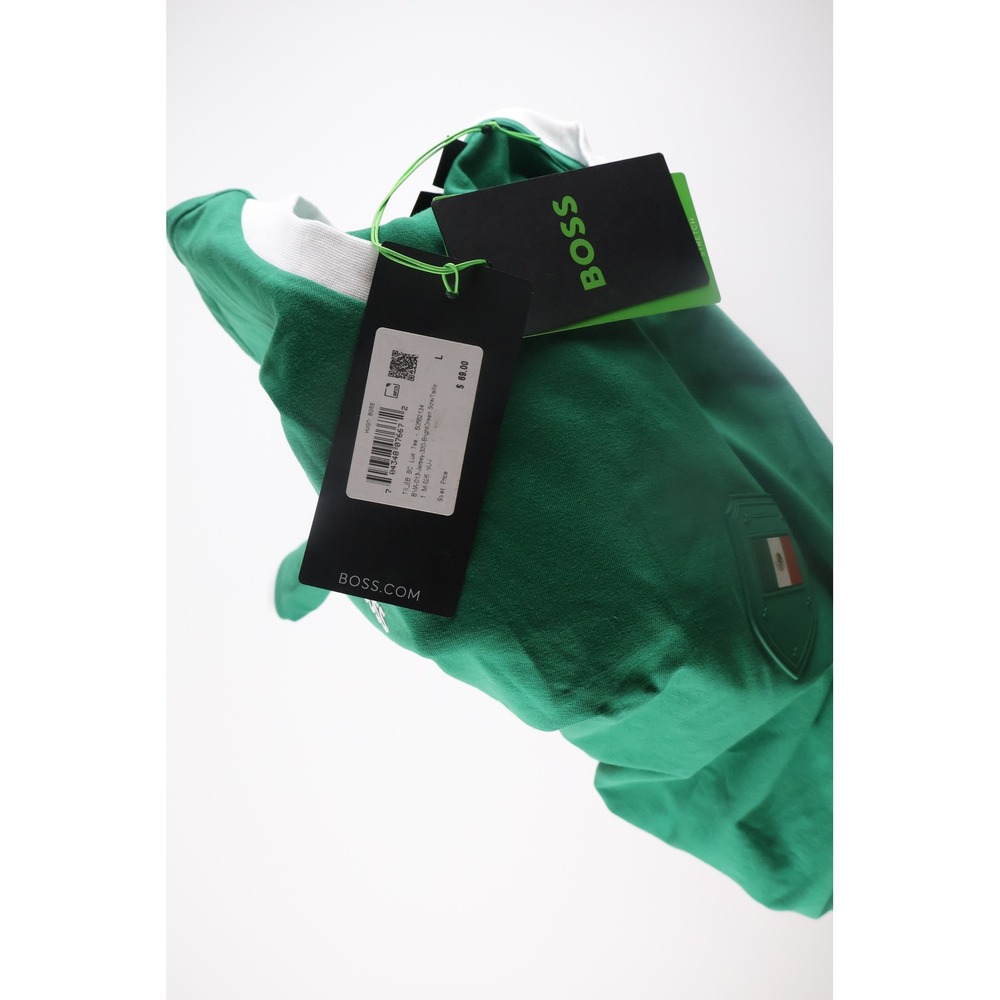 Hugo Boss T-Shirt Mexico Flag Ringer Stretch Large Green Cotton Casual - Picture 6 of 6